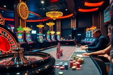 Experience thrilling gameplay at qh88 casino with vibrant slot machines and engaging poker tables.