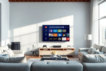 Experience interactive entertainment with Iron TV Pro displayed on a Smart TV in a modern living room setup.