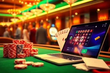 Experience the excitement of meilleur casino en ligne avis with vibrant casino tables and luxury gambling elements.
