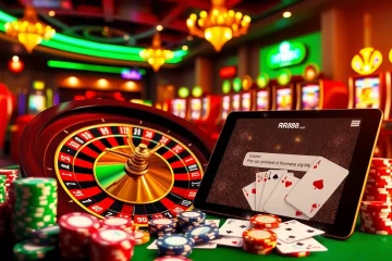 Experience the thrill of winning with the rr88 link at a luxury casino featuring roulette and poker games.