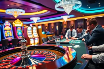 Experience the excitement of meilleur casino en ligne avis with players engaging at a roulette table.
